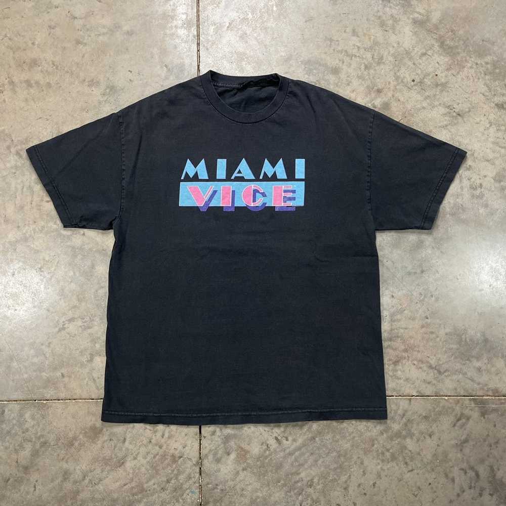 Movie × Vintage Vintage Miami Vice Logo T Shirt T… - image 1