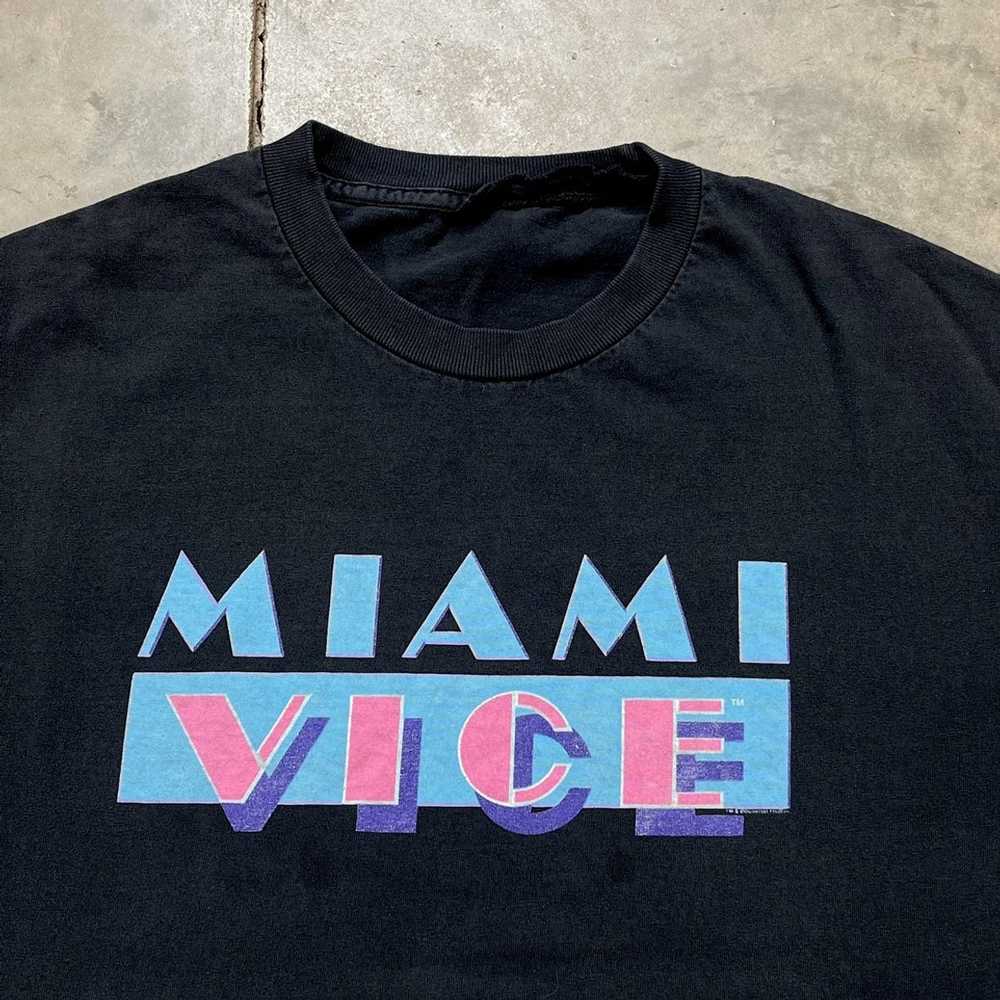 Movie × Vintage Vintage Miami Vice Logo T Shirt T… - image 2