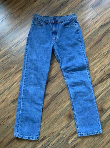 George Denim Straight Leg Jeans