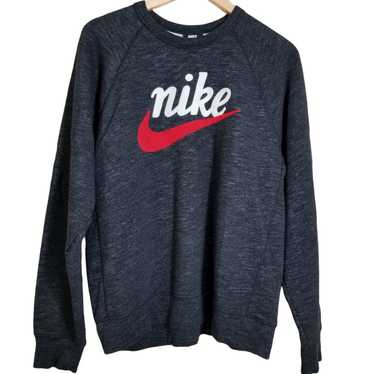 Nike Charcoal Black NIKE Fleece Logo Sweatshirt -… - image 1