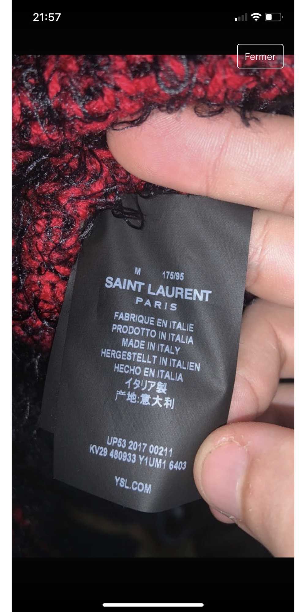 Saint Laurent Paris Saint Laurent mohair knitswea… - image 4