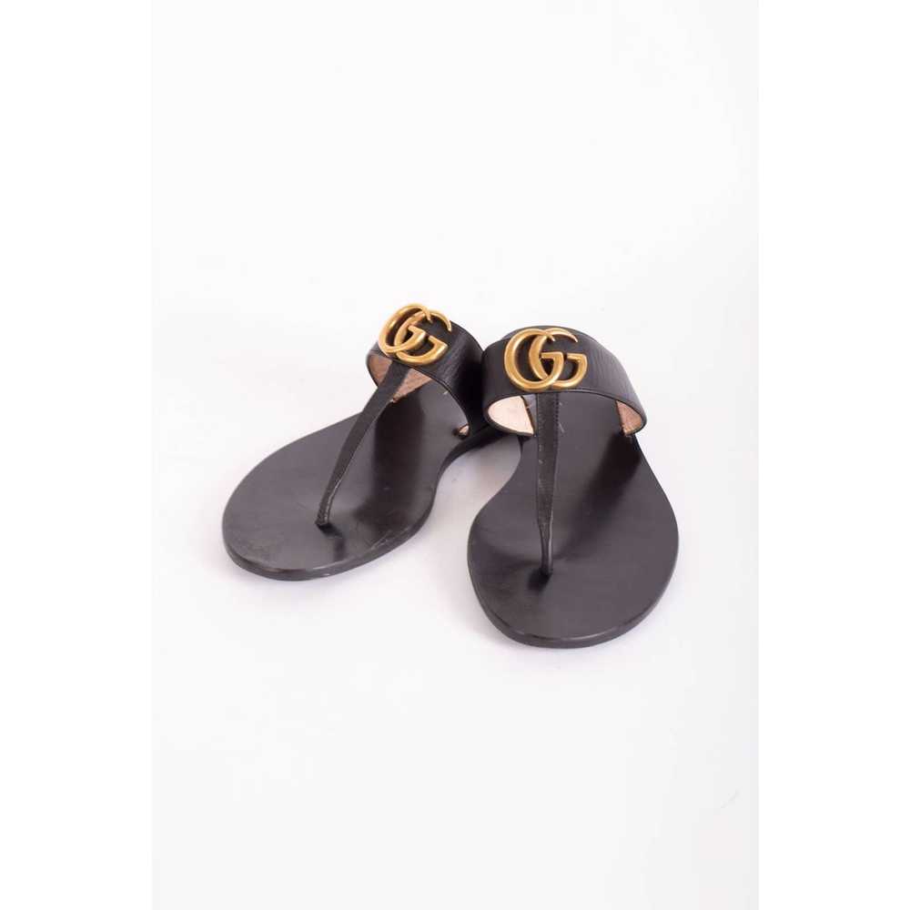 Gucci Vintage GUCCI GG Logo T Strap Thong Sandals… - image 3