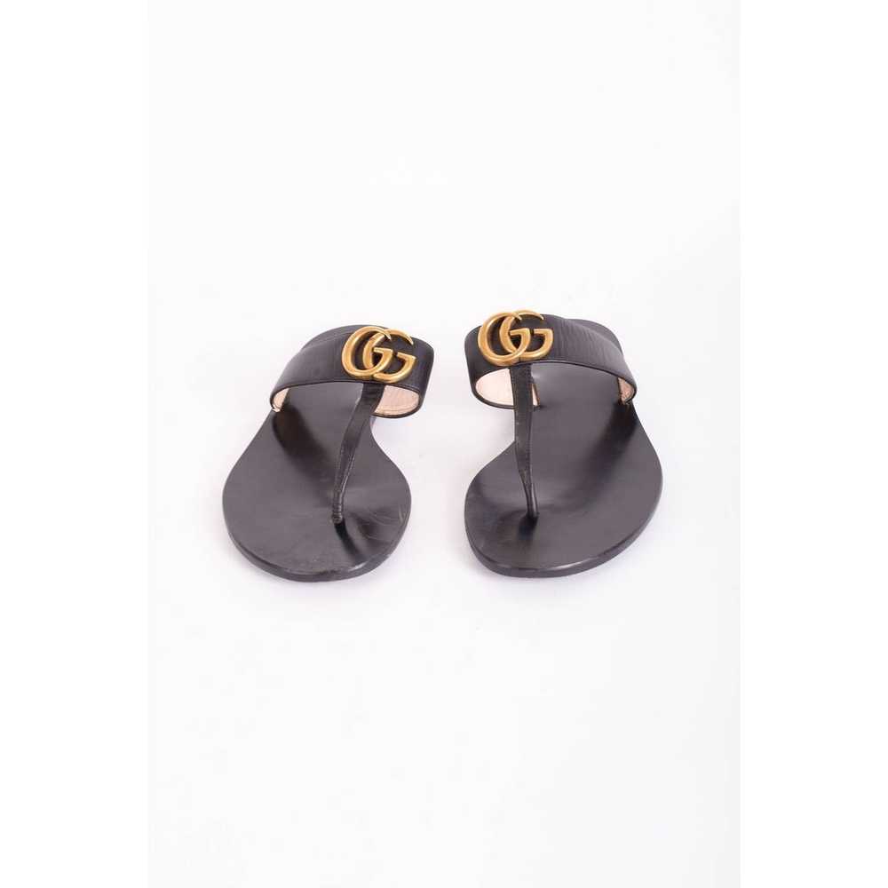 Gucci Vintage GUCCI GG Logo T Strap Thong Sandals… - image 4