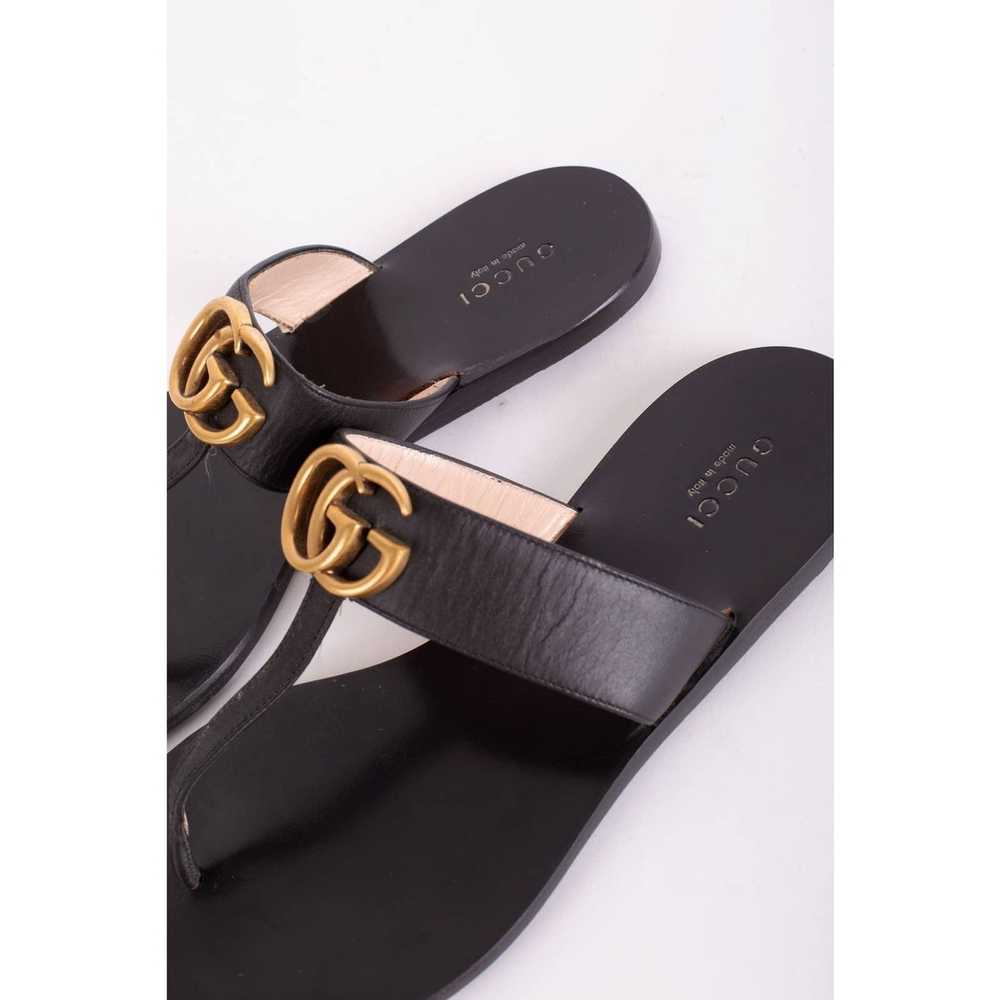 Gucci Vintage GUCCI GG Logo T Strap Thong Sandals… - image 6