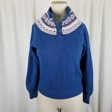 Vintage Pandora Scotchkin Wool Nordic Fair Isle Kn