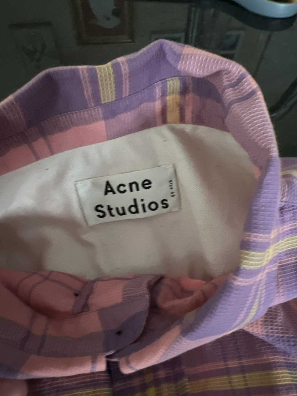 Acne Studios Acne Studios pink/Purple/yellow chec… - image 3