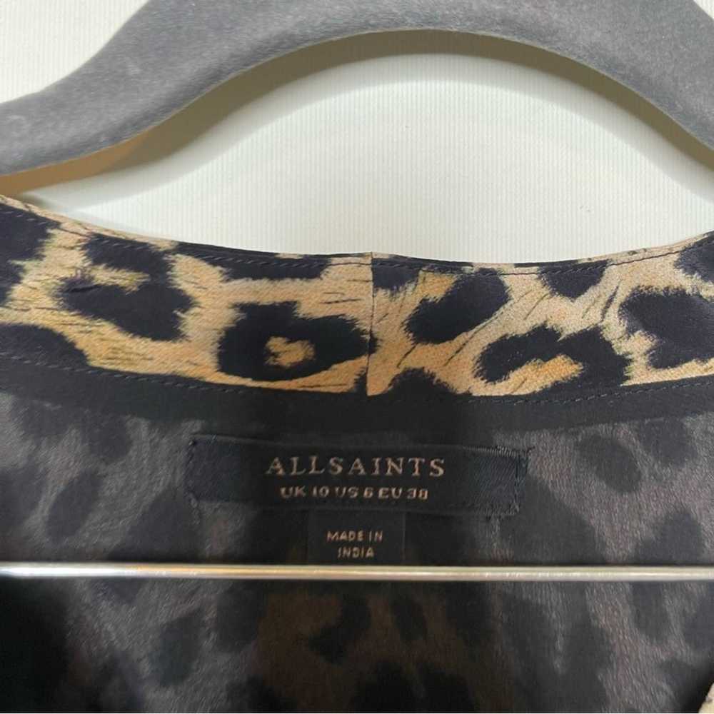 Allsaints Allsaints Fay Leopard Print Tie Waist m… - image 4