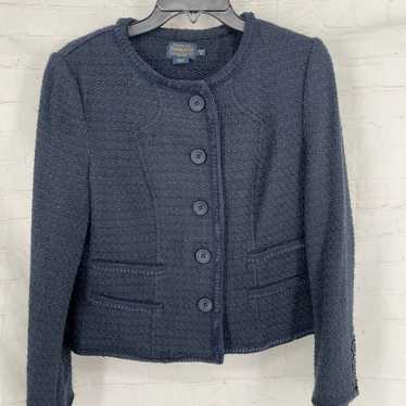 Pendleton Pendleton Navy blue wool cardigan blaze… - image 1