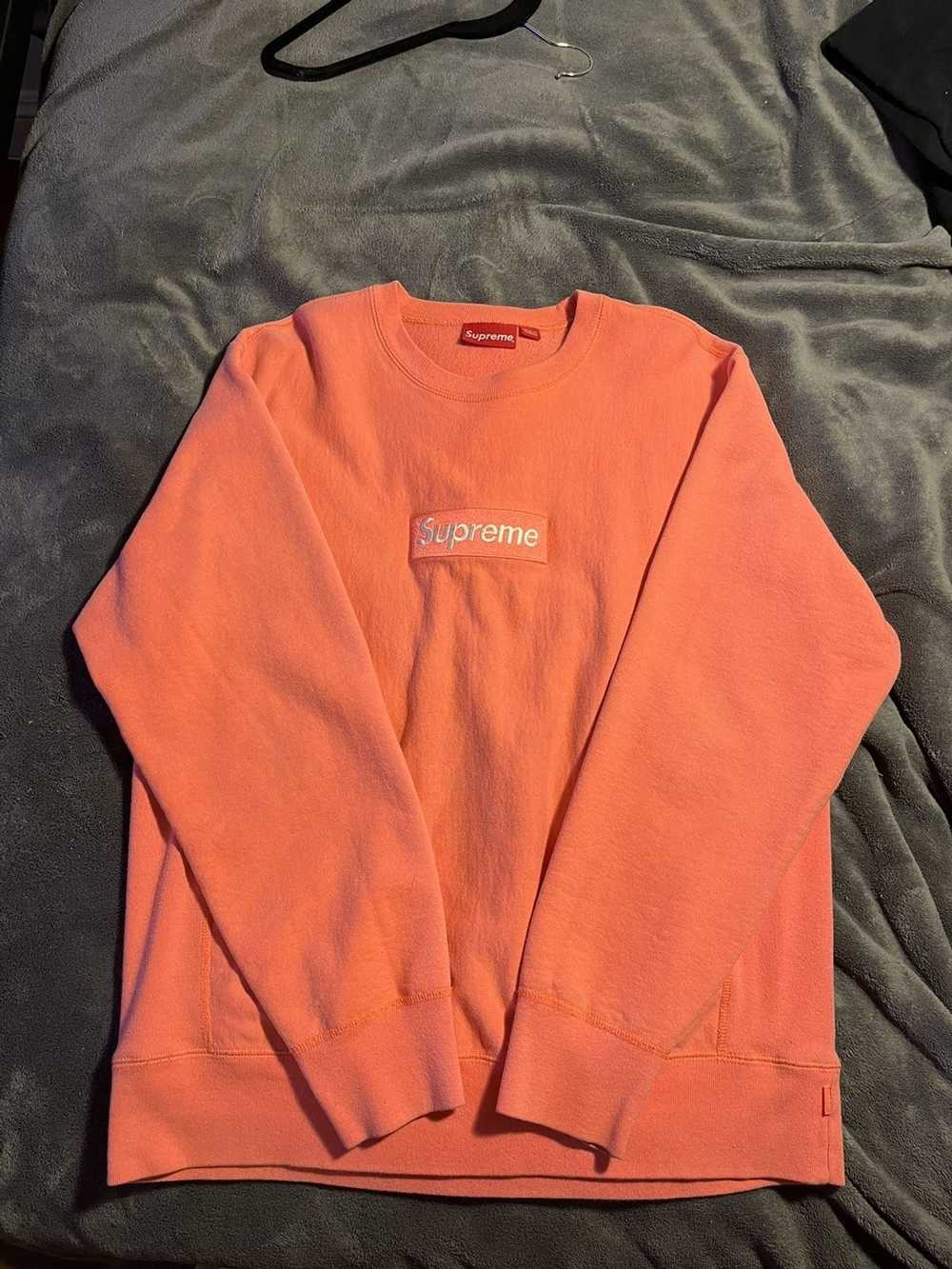 Supreme Supreme FW18 Box Logo Crewneck Fluorescen… - image 1