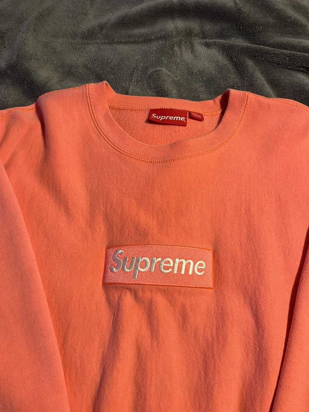 Supreme Supreme FW18 Box Logo Crewneck Fluorescen… - image 3