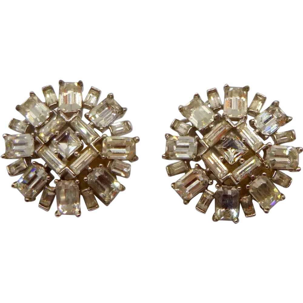 Vintage Crown TRIFARI Clip Earrings - image 1