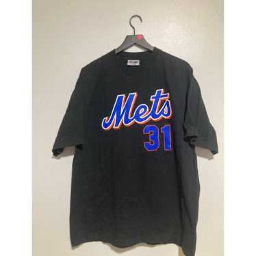 Vintage Rawlings Mike Piazza #31 New York Mets Black Sewn Jersey YOUTH Size  8
