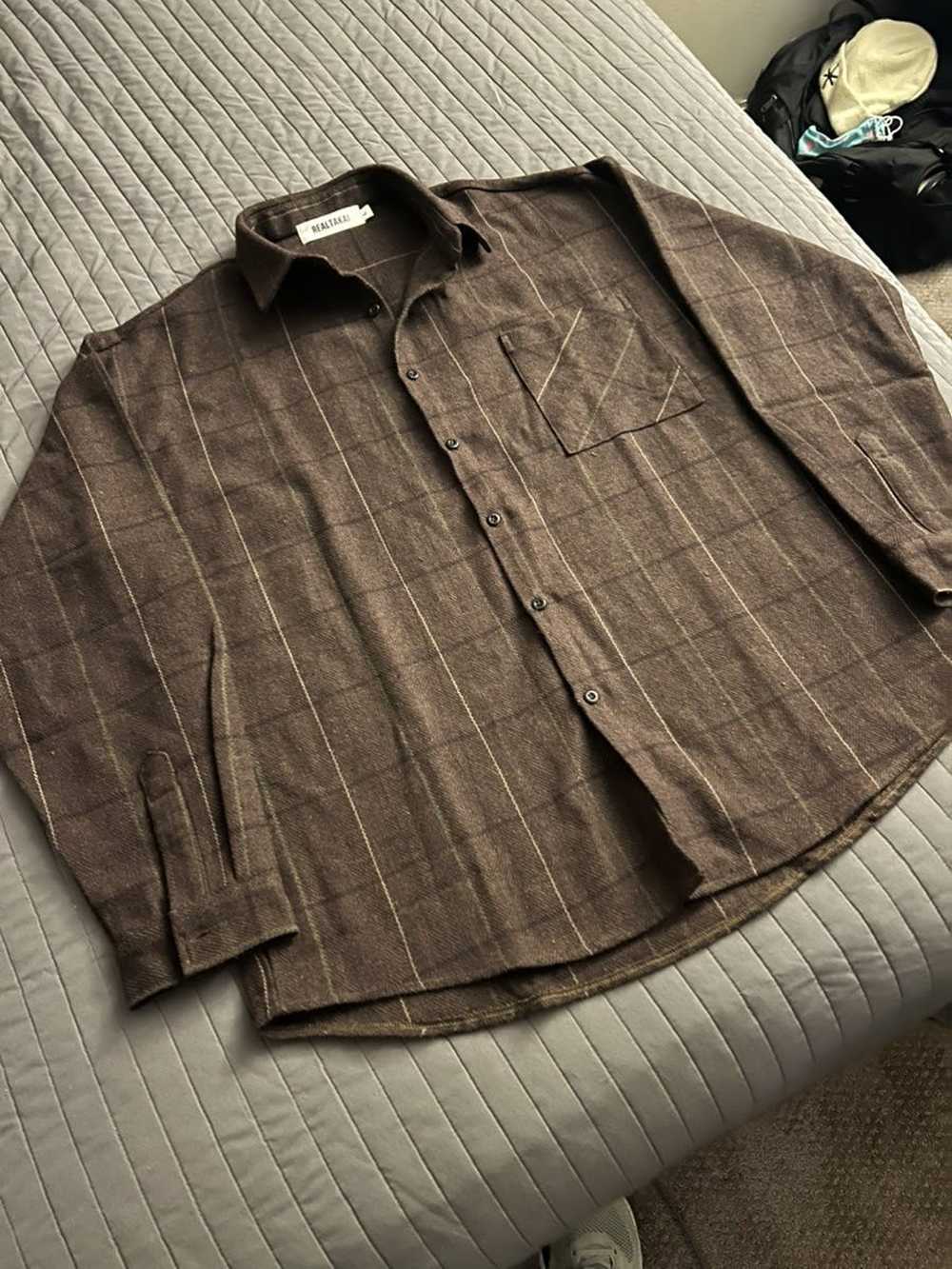 Japanese Brand Realtakai Brown Flannel - image 1