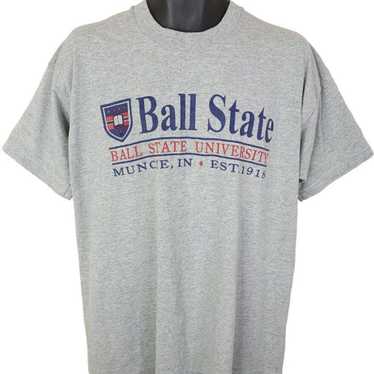 Men's Homefield Heather Gray Ball State Cardinals Vintage Chirp Chirp  T-Shirt