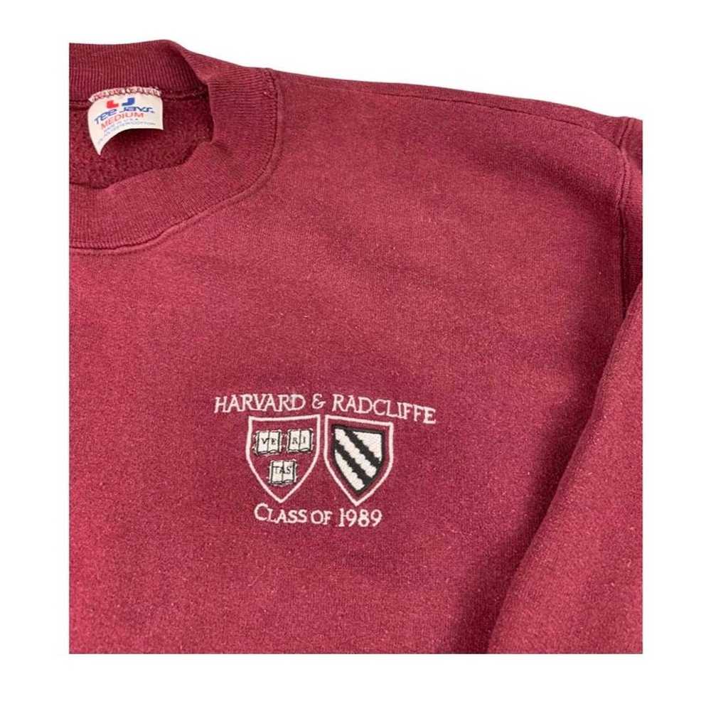 Vintage Vintage 80s Harvard Embroidered Sweatshirt - image 2