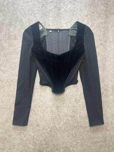 Vivienne Westwood Long Sleeve Velvet Corset - image 1