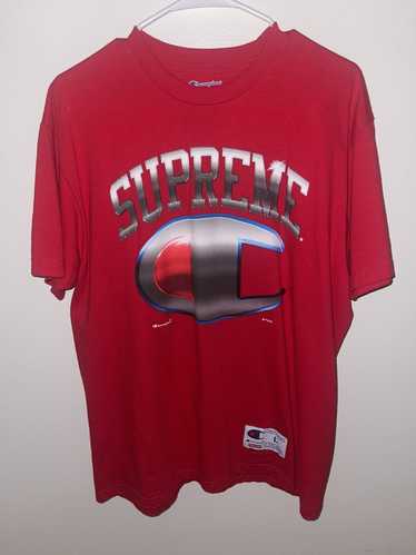 Champion × Supreme Supreme Red Champion T shirt