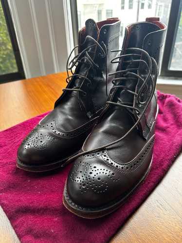 Dalton wingtip dress boots with dainite rubber outlet sole