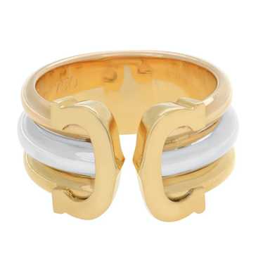 Cartier Cartier Double C Ring 18k Tri Color Gold … - image 1