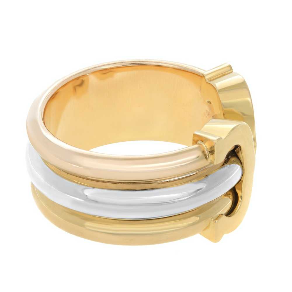 Cartier Cartier Double C Ring 18k Tri Color Gold … - image 5