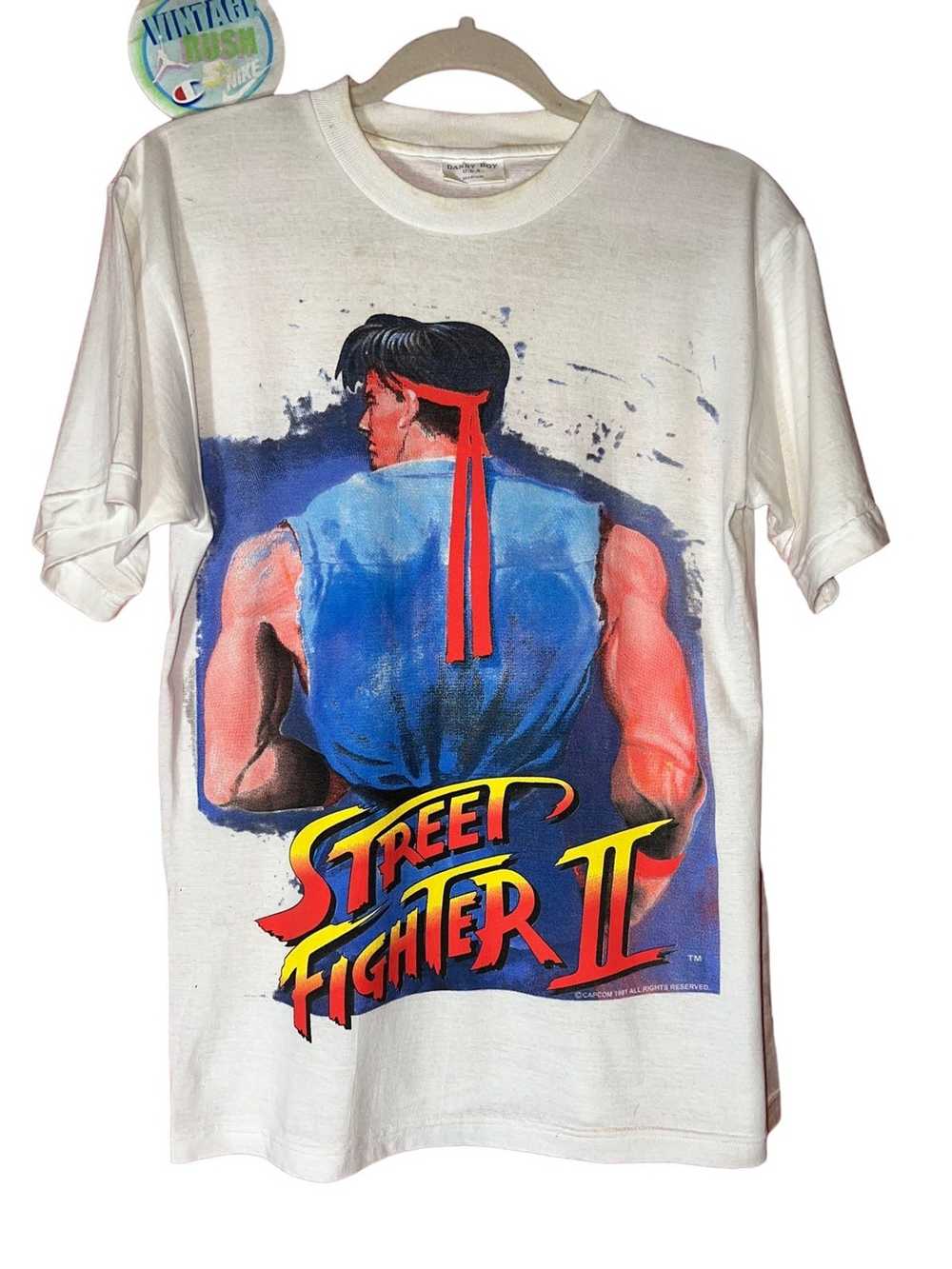 Vintage Street Fighter 2 vintage 1991 ryu tee video g… - Gem