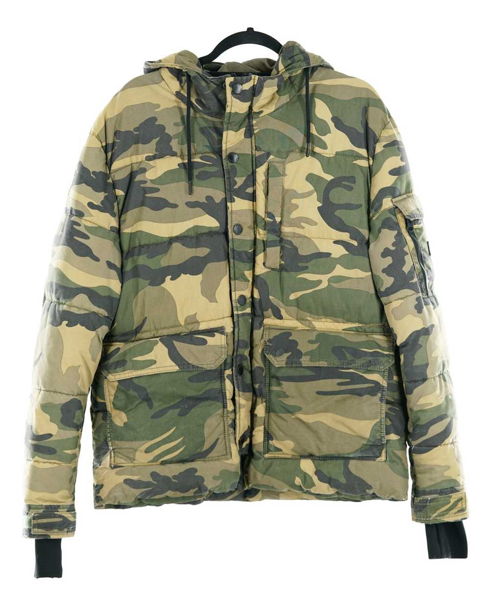 Vintage × Zara Zara “1975” Green Camo Puffer Jacket - Gem