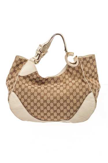 Gucci Gucci Brown Leather Charlotte GG Shoulder Ba