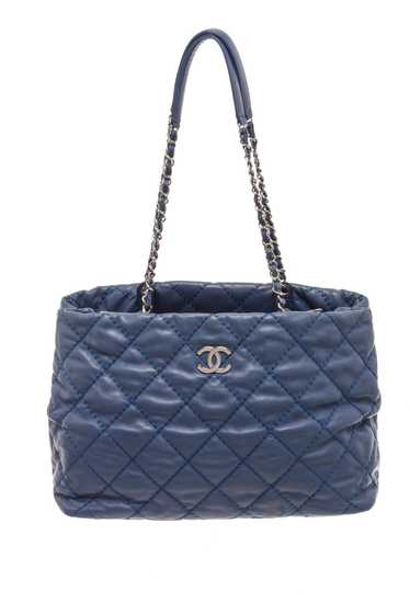 Chanel Chanel Navy Blue Quilted Leather Boy Camera