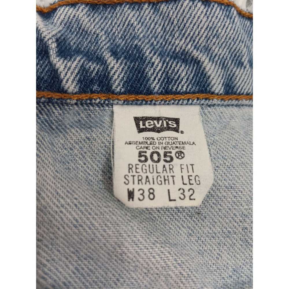 Levi's Vintage Y2K Levis 505 Jeans Mens 38x32 Lig… - image 10
