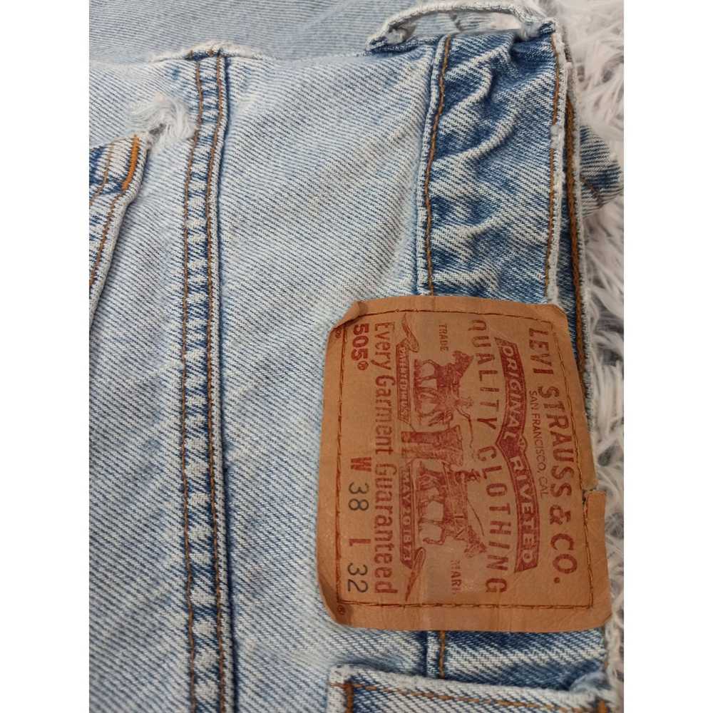 Levi's Vintage Y2K Levis 505 Jeans Mens 38x32 Lig… - image 7