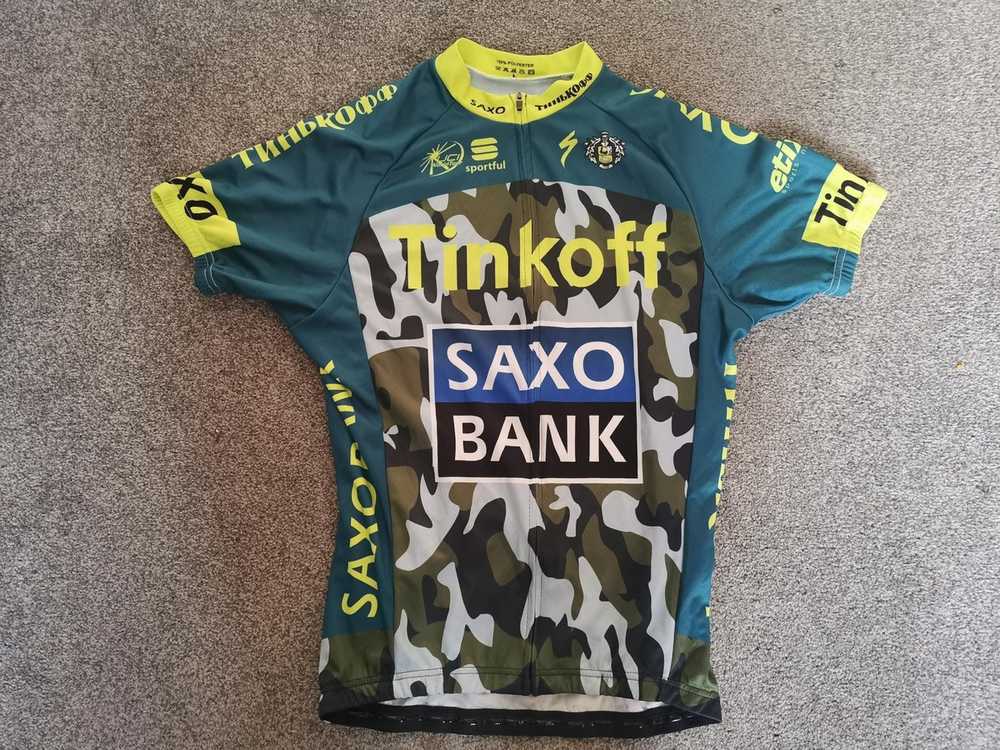 Other Mens Saxo Tinkoff Cycling Jersey - L Large - image 1