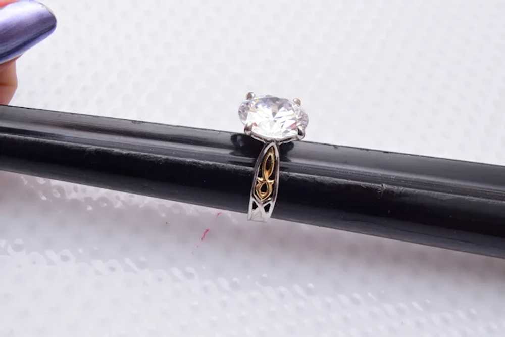 Michael Valitutti Sterling and 14kt Gold and CZ R… - image 3