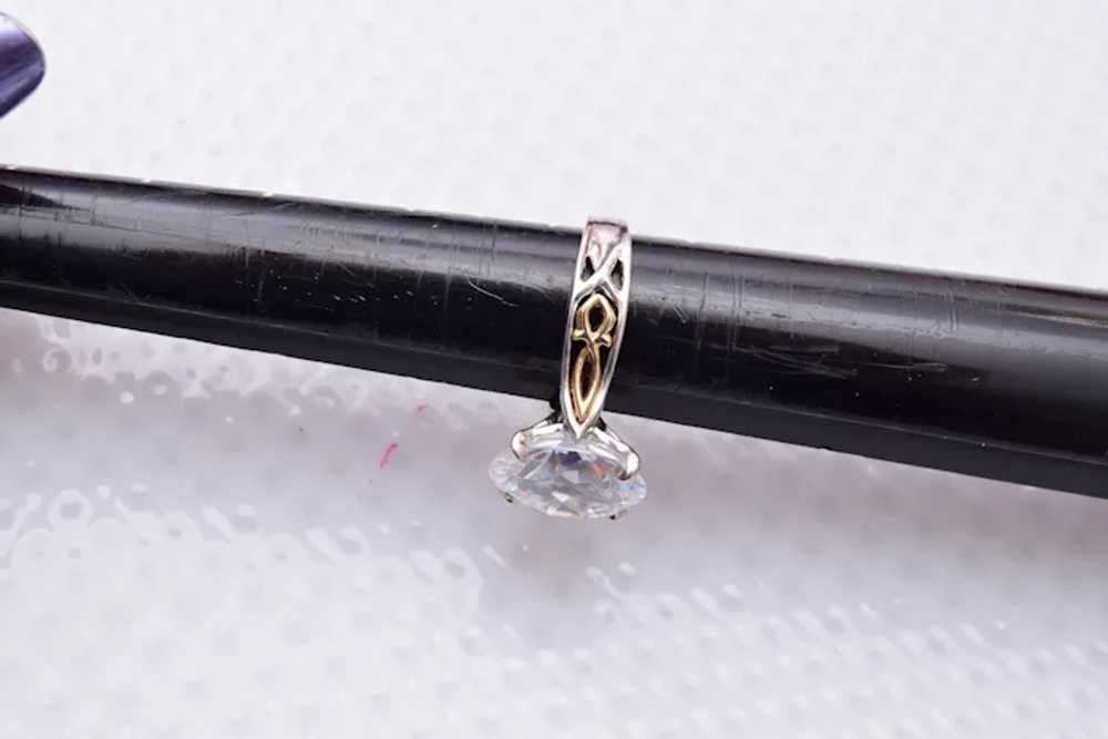 Michael Valitutti Sterling and 14kt Gold and CZ R… - image 6