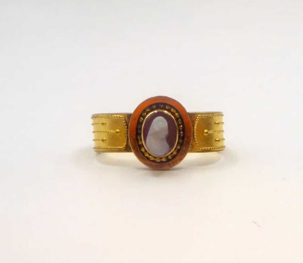 Antique Hardstone Cameo Boutonniere - image 3