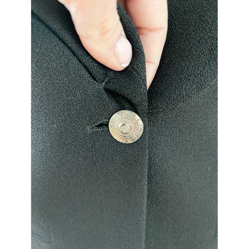 Versace Leather blazer - image 4