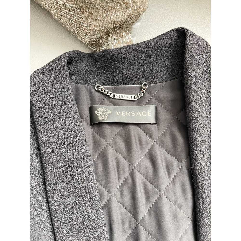 Versace Leather blazer - image 8