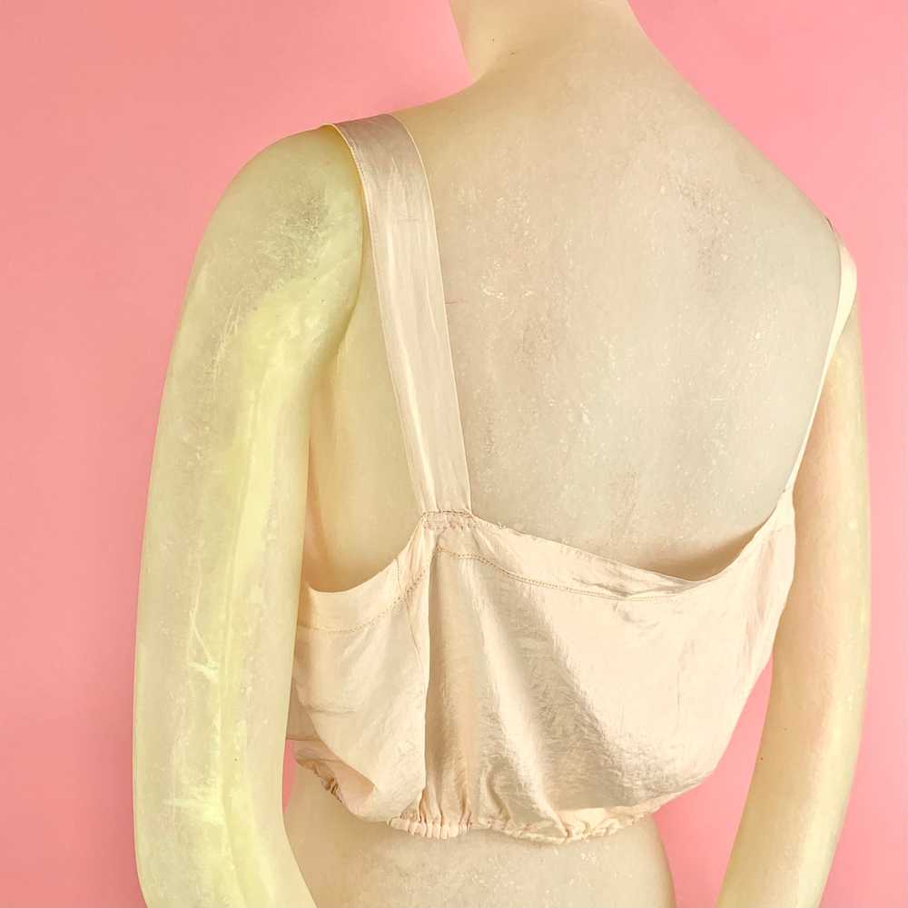 1920s Light Pink Silk Camisole w/ Embroidery - image 4