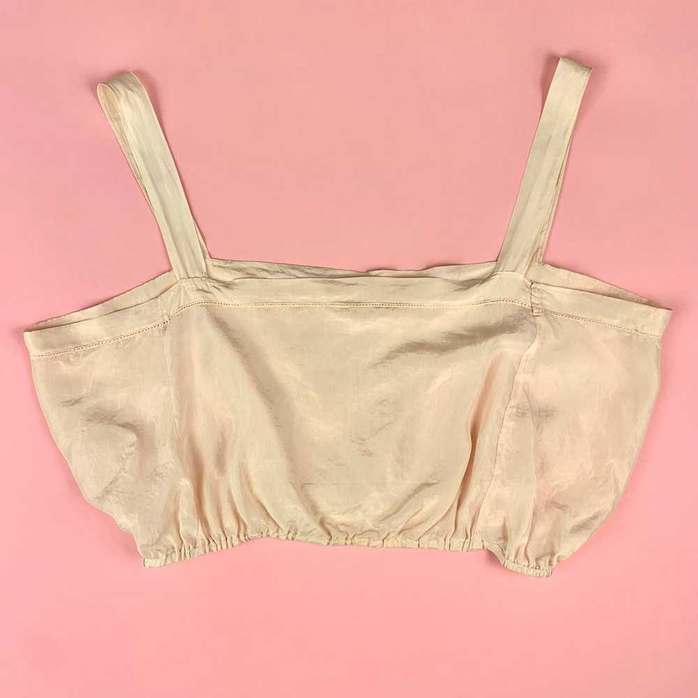 1920s Light Pink Silk Camisole w/ Embroidery - image 6