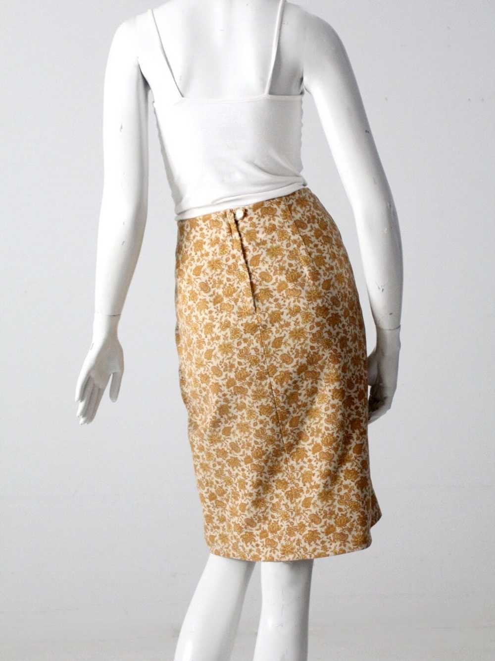 Vintage Vintage 60s Floral Pencil Skirt - image 6
