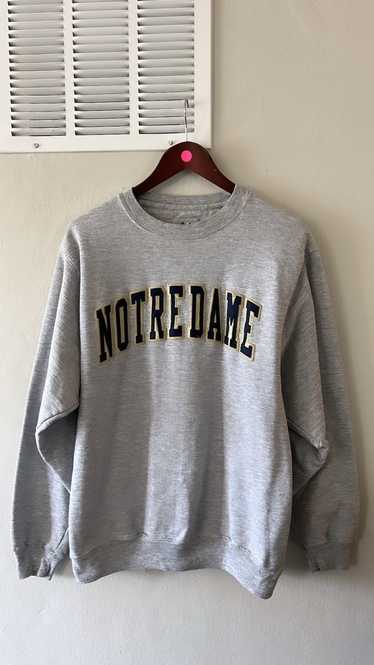 Vintage Vintage Notre Dame Embroidered Sweatshirt - image 1