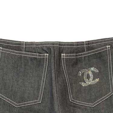 Chanel Chanel vintage, low rise grey Jeans. - image 1