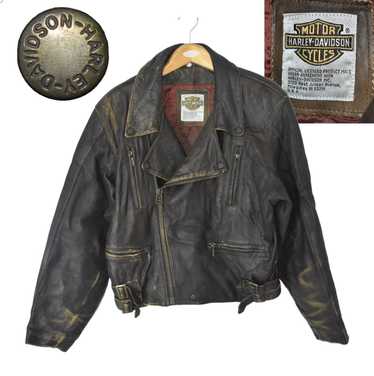 Vintage Leather Shop Harley Davidson Cafe Racer Leather Jacket 70s Bla –  Black Shag Vintage