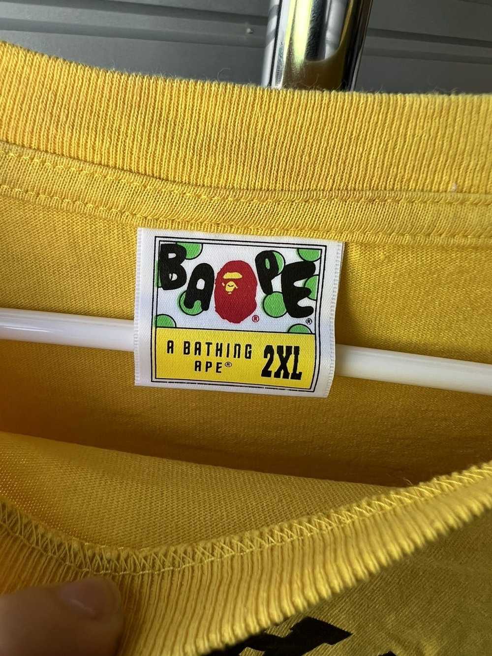 Bape BAPE College Tee yellow XXL - image 3