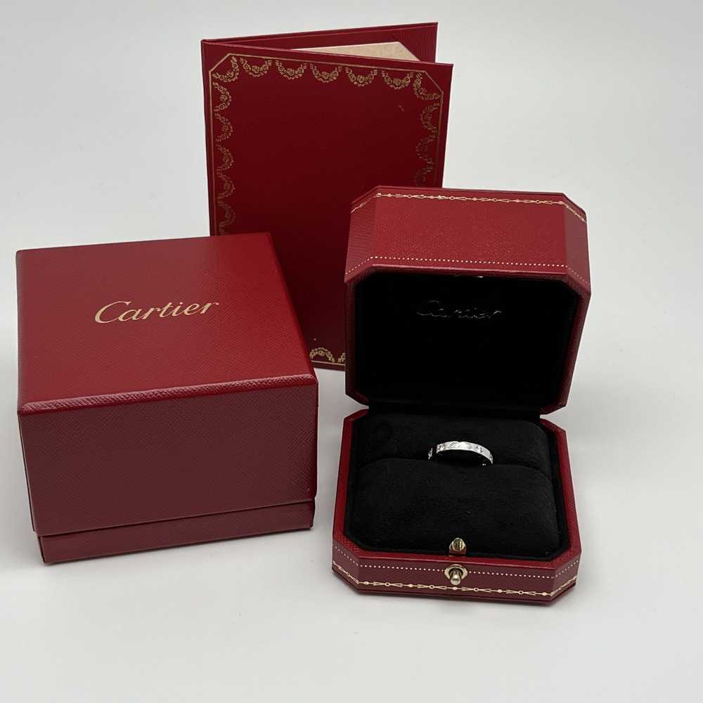 Cartier Cartier Lanieres 9 Diamonds Ring 18K Whit… - image 5