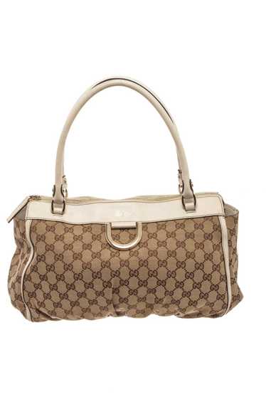 Gucci Gucci Brown Canvas Shoulder Bag - image 1