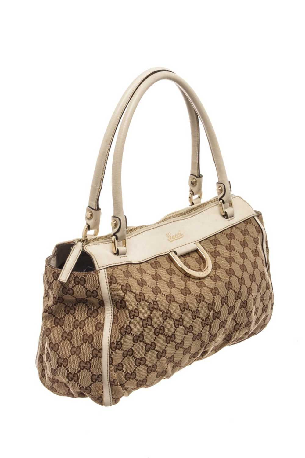 Gucci Gucci Brown Canvas Shoulder Bag - image 2