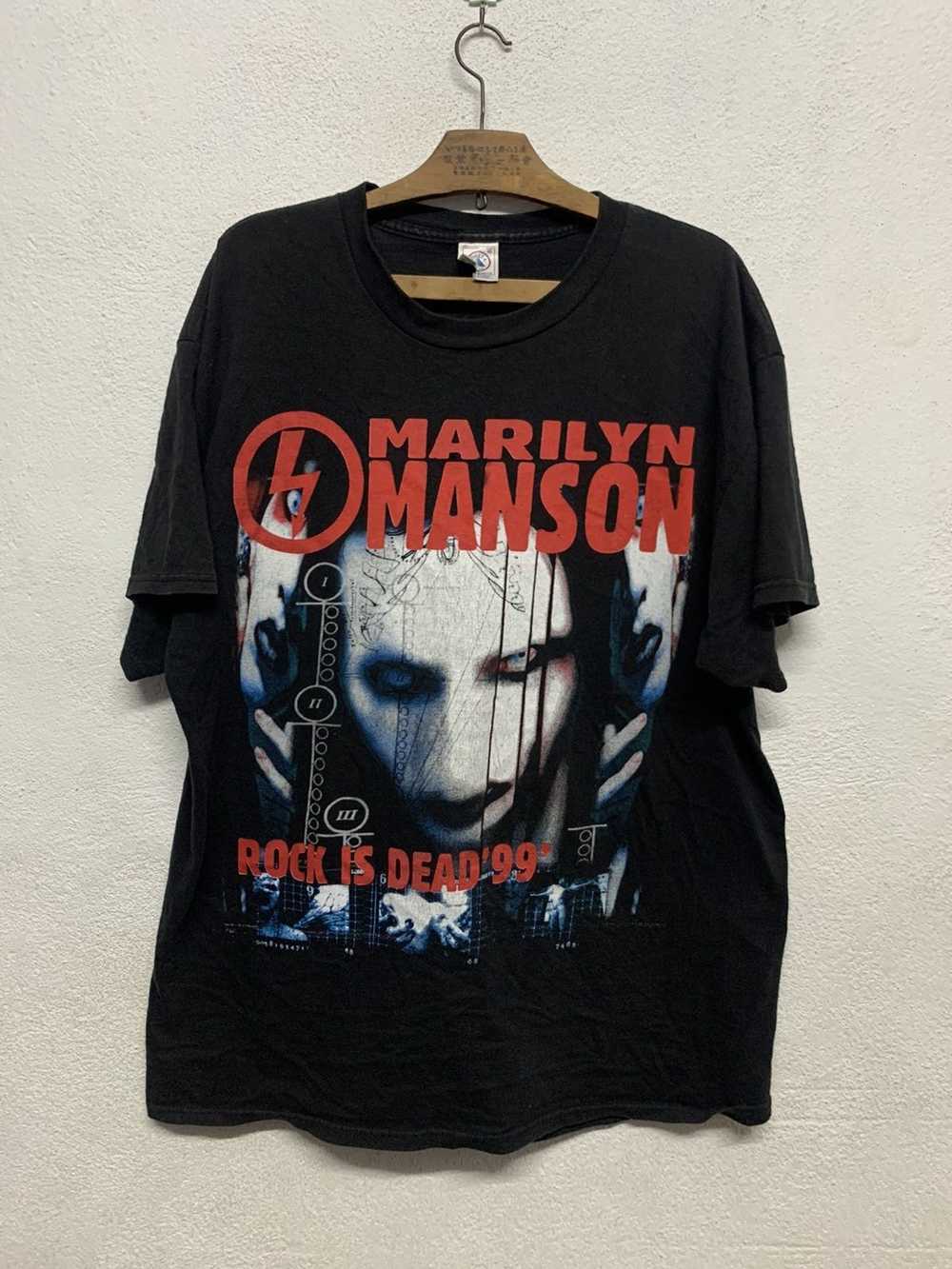 Band Tees × Marilyn Manson Marilyn manson rock is… - image 1