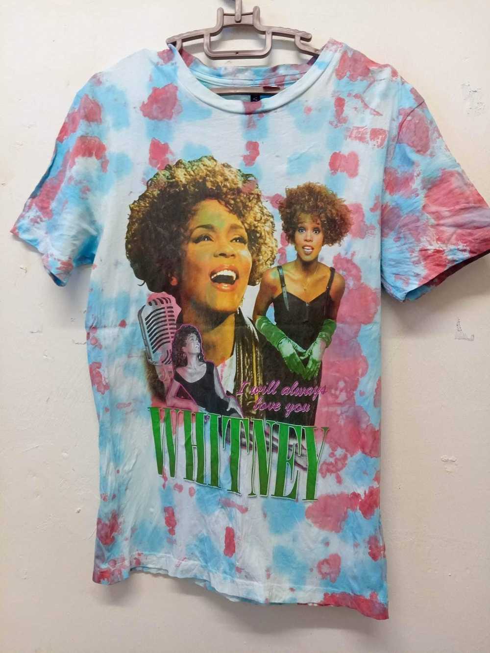 Rock T Shirt × Rock Tees Whitney Houston American… - image 1