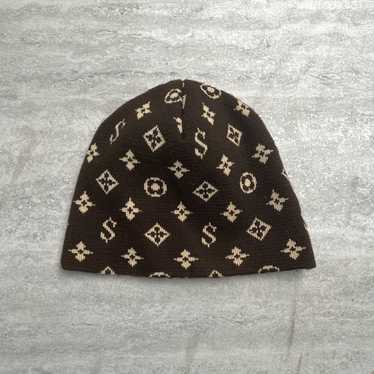 Louis Vuitton Bonnet LV Beanie Beige M77290 Wool 100% Monogram
