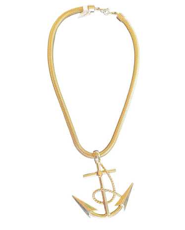 Vintage Anchor Necklace - image 1